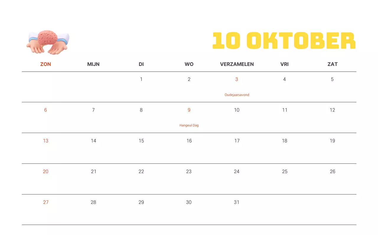 Een feestelijk ziekenhuis met illustraties met gezondheids- en gezinsthema's en kleurrijke accenten