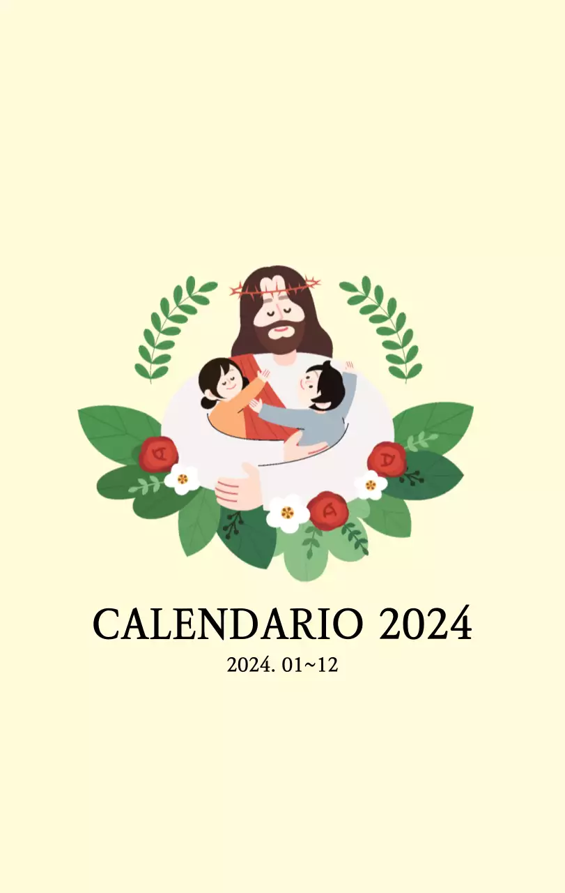 Iglesias con simpáticas ilustraciones en colores cálidos