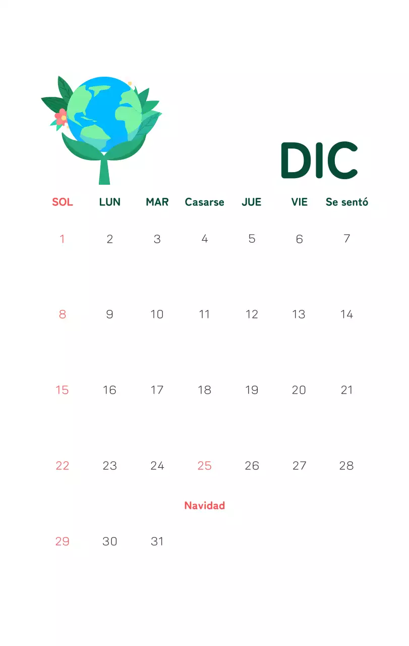 Celebra las fiestas navideñas con coloridas ilustraciones sobre las personas y el planeta.