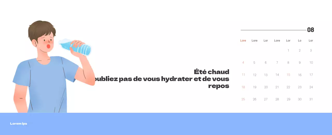 Un hôpital festif avec des illustrations sur le thème de la santé et de la famille et des accents colorés.