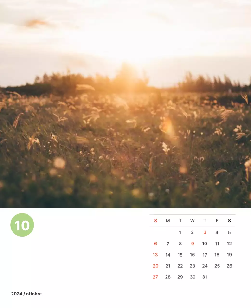 Calda fotografia di paesaggio con colori pastello