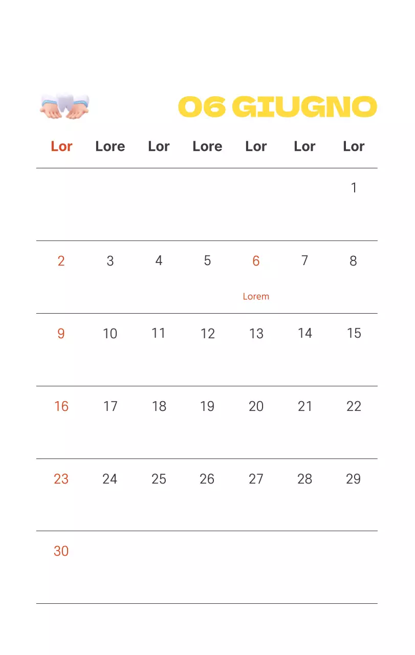 Un ospedale festivo con illustrazioni a tema salute e famiglia e accenti colorati