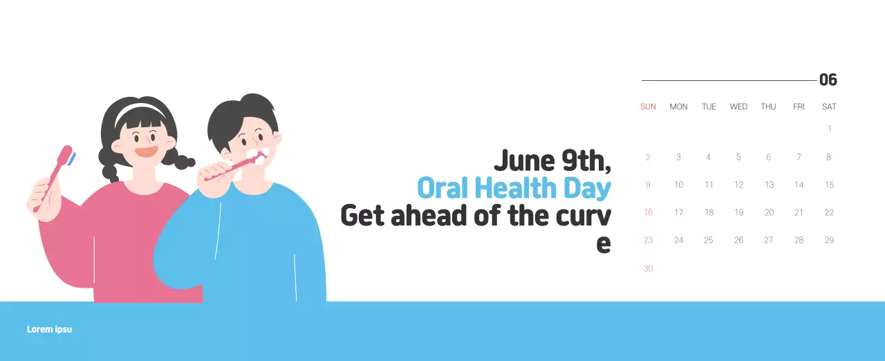 Holiday hospitals with cute illustrations and colorful accents related to health and family.