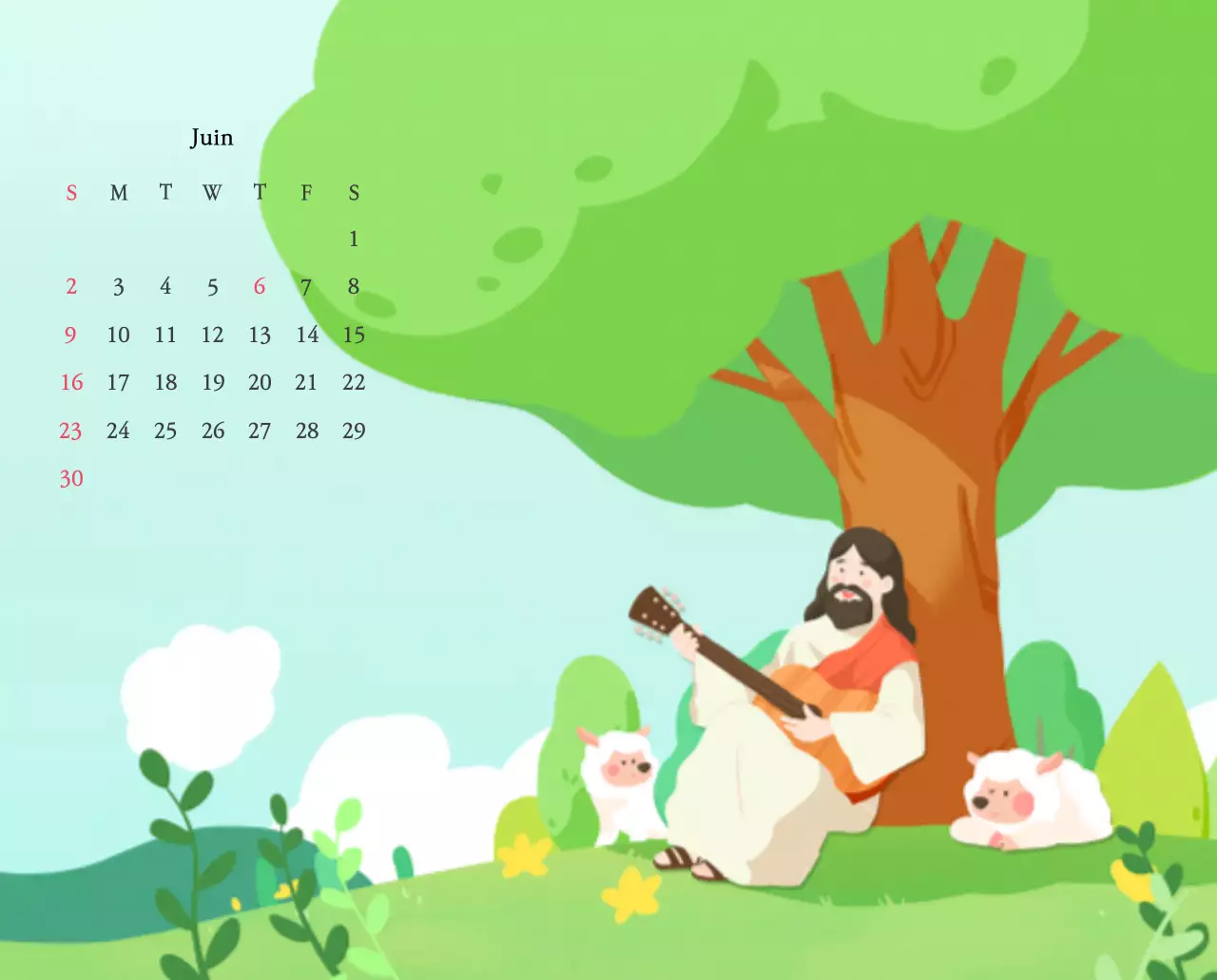 Des églises avec de jolies illustrations aux couleurs chaudes