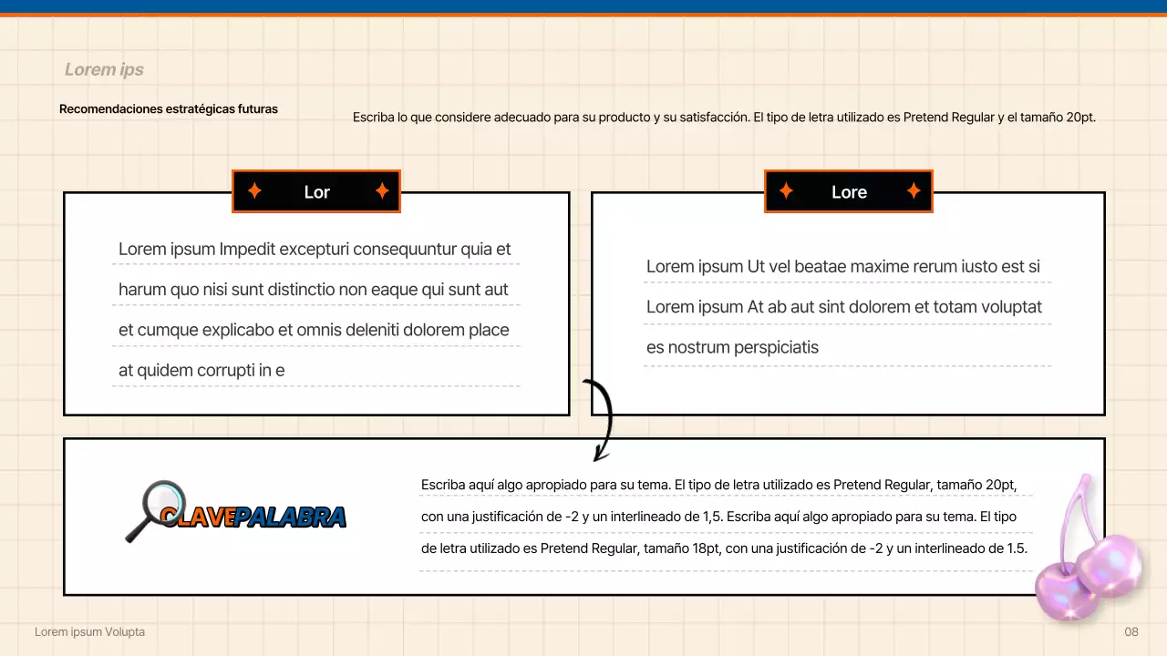 Informe sobre tendencias de consumo en azul y naranja