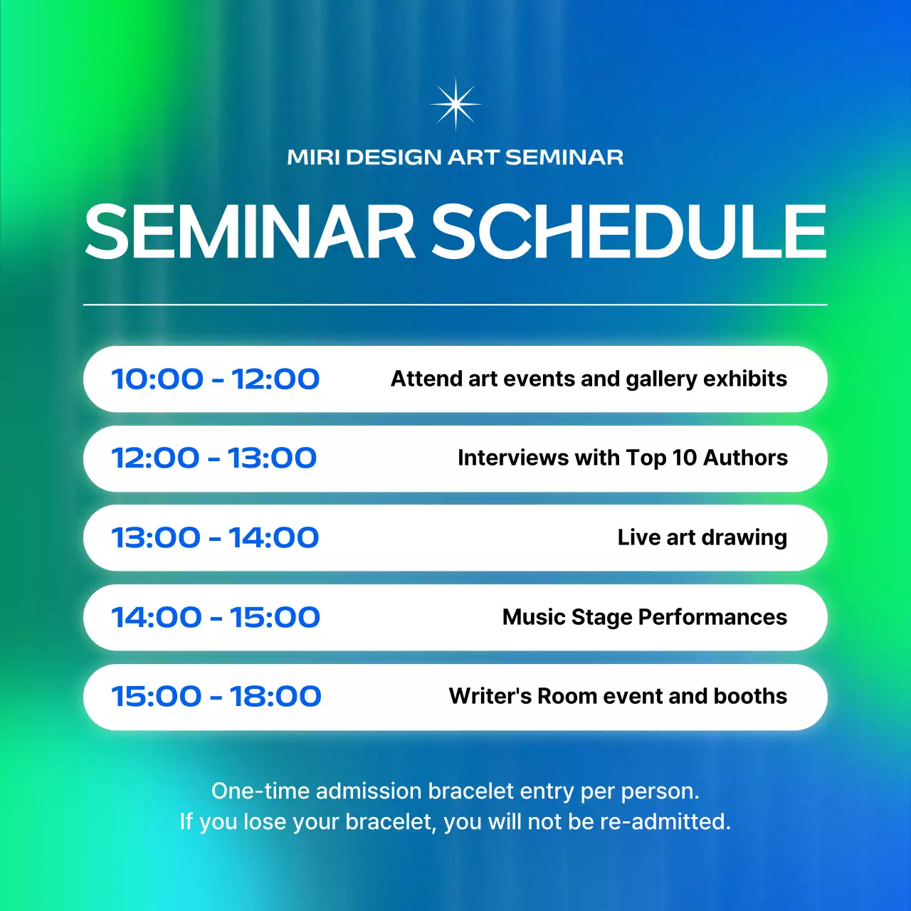 Green Modern Design Seminar Instagram Carousel