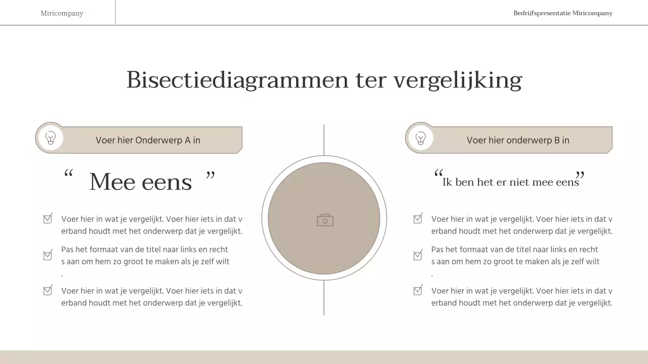 Een eenvoudig, emotioneel zakelijk rapport in bruin en wit
