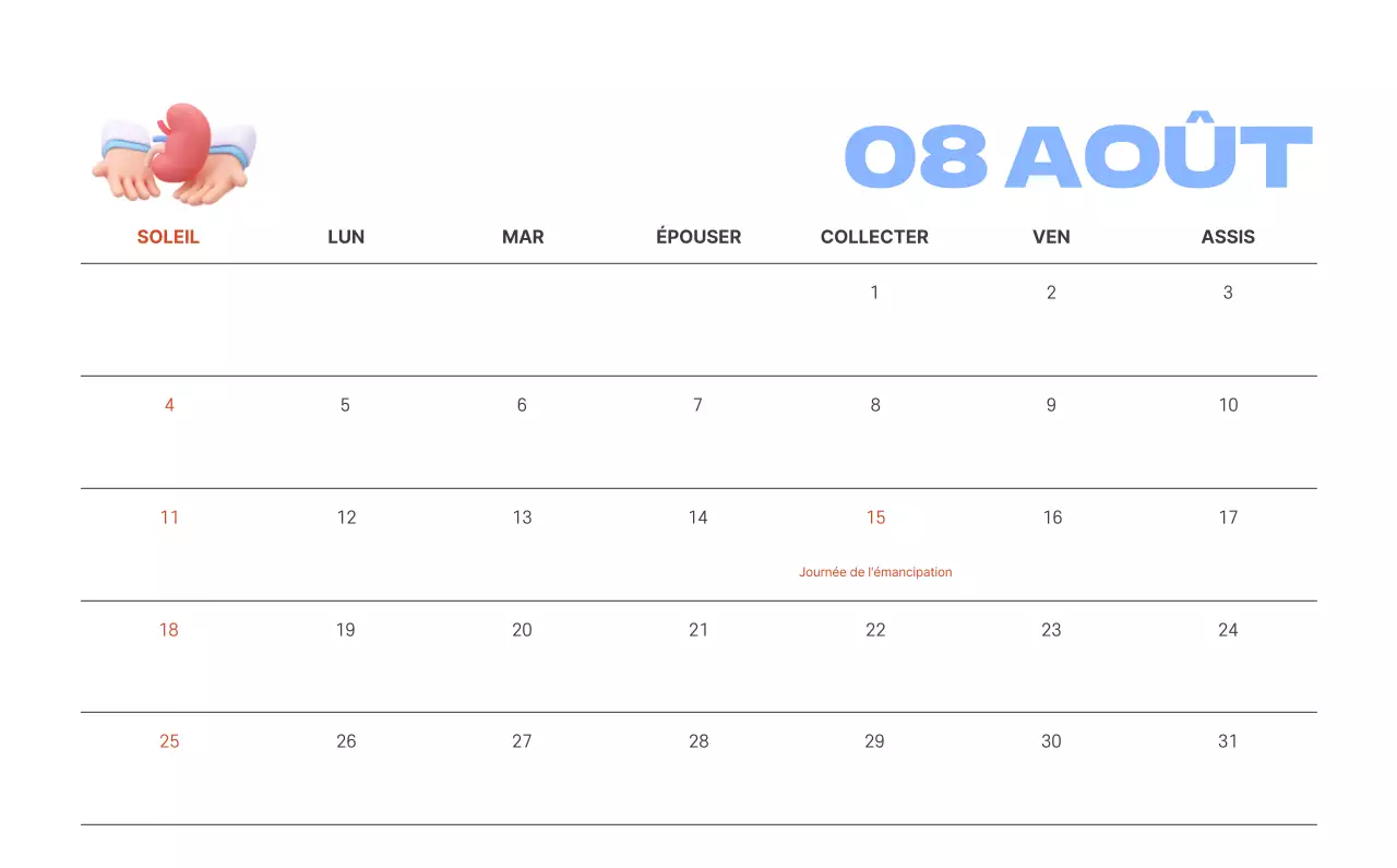 Un hôpital festif avec des illustrations sur le thème de la santé et de la famille et des accents colorés.