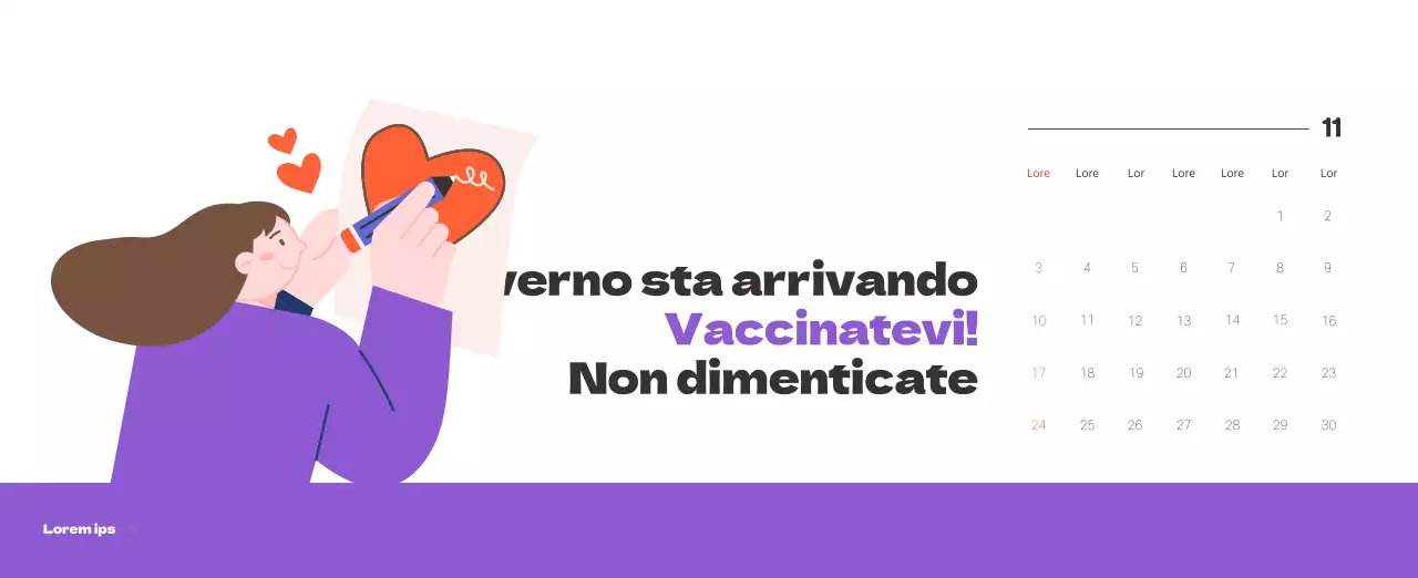 Un ospedale festivo con illustrazioni a tema salute e famiglia e accenti colorati