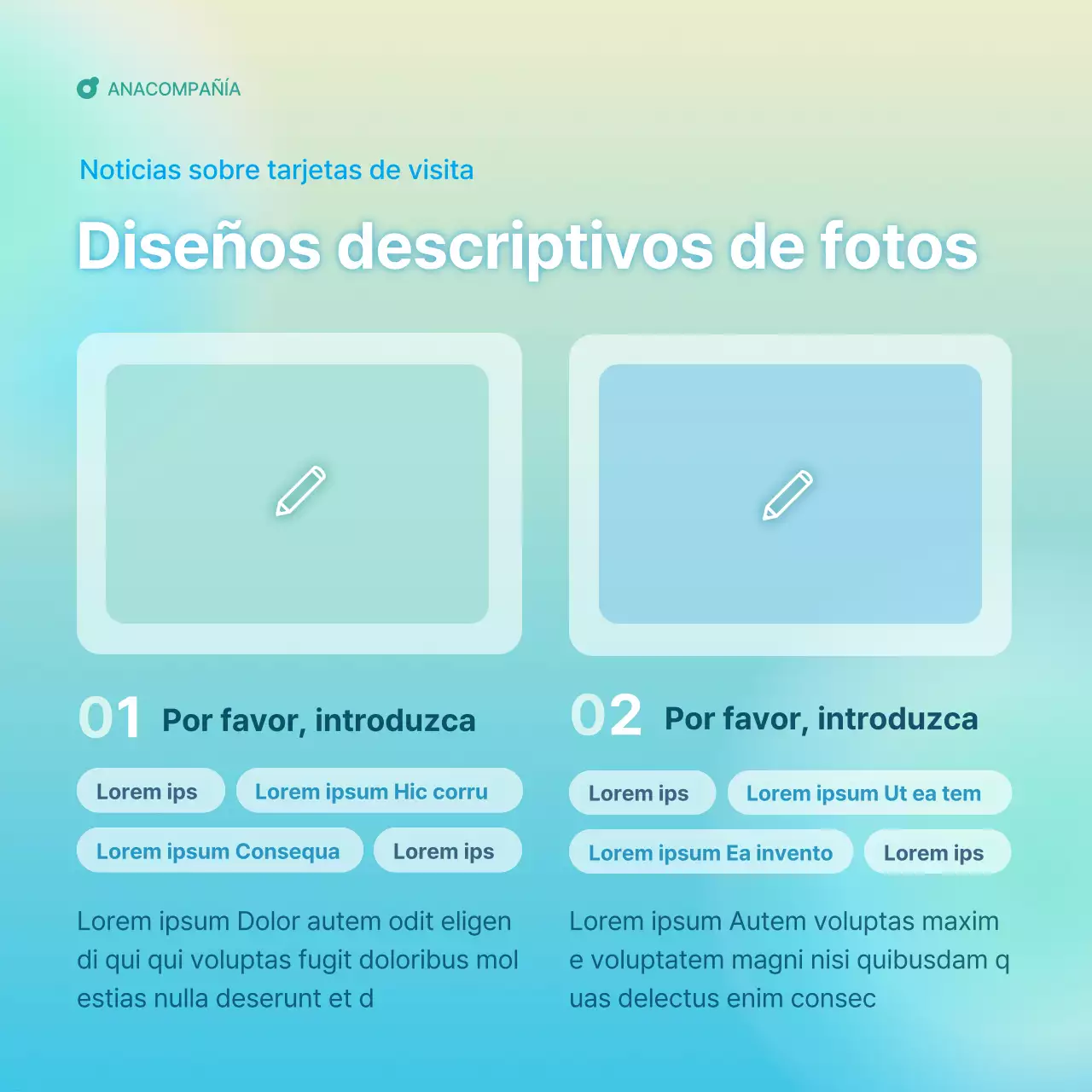 Una sencilla guía de boletines corporativos en azul claro y menta