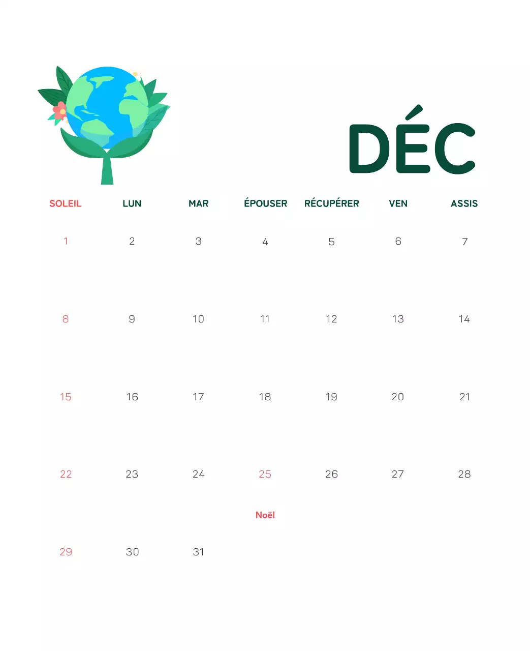 Une fondation sociale qui célèbre les fêtes de fin d'année avec des illustrations colorées de personnes et de la planète.