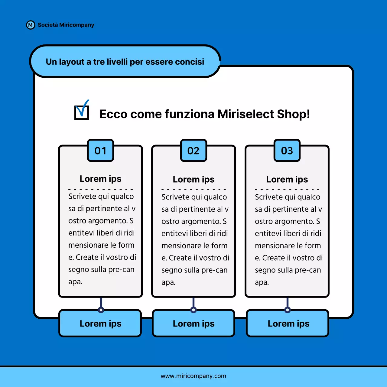 Proposta di pitch aziendale minimalista in blu e azzurro