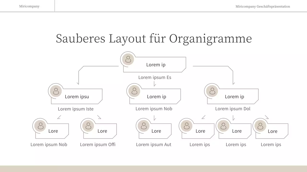 Ein einfacher, emotionaler Geschäftsbericht in Braun und Weiß