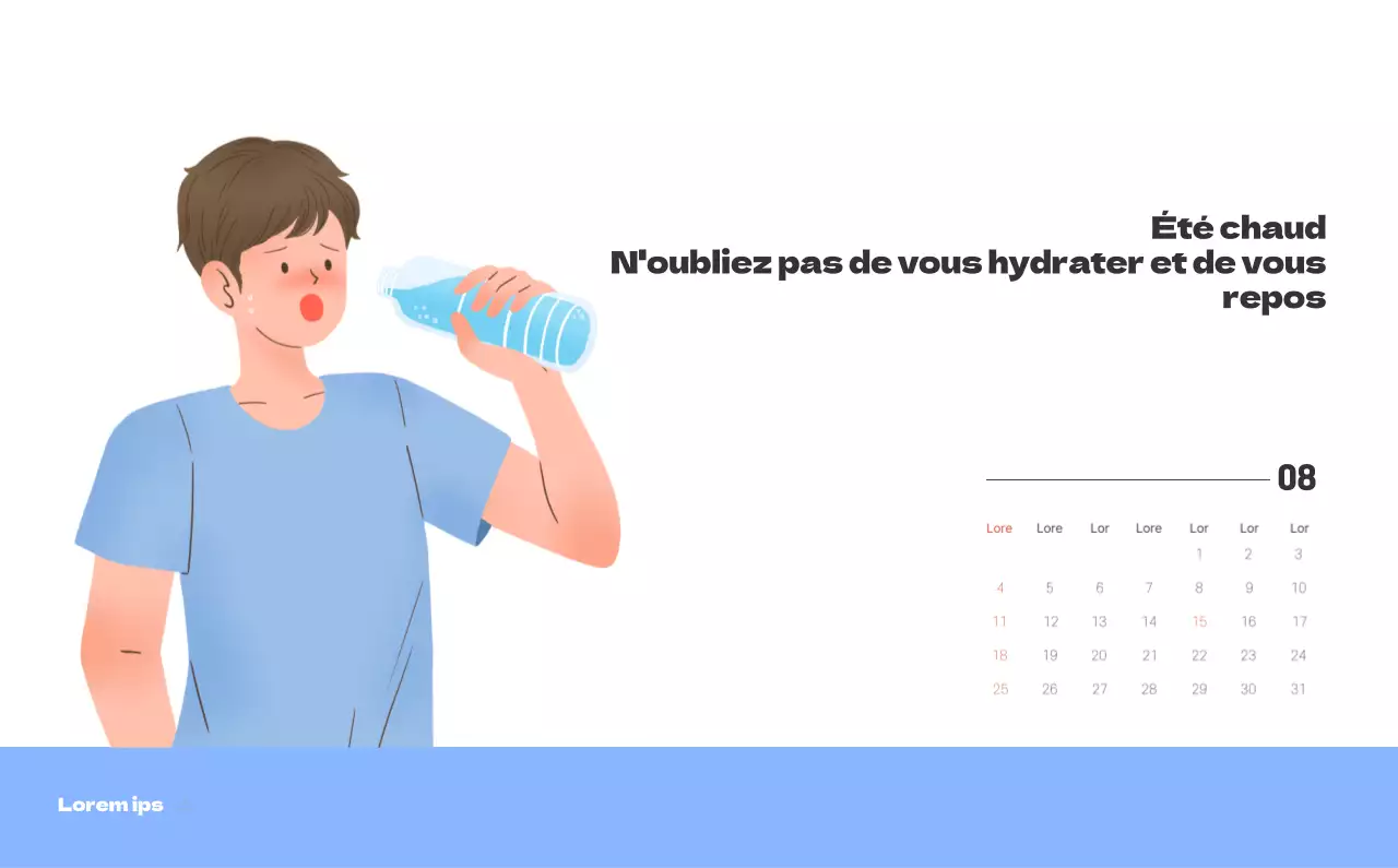 Un hôpital festif avec des illustrations sur le thème de la santé et de la famille et des accents colorés.