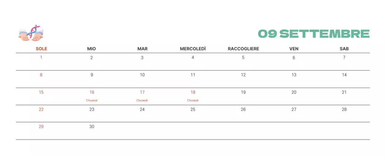 Un ospedale festivo con illustrazioni a tema salute e famiglia e accenti colorati