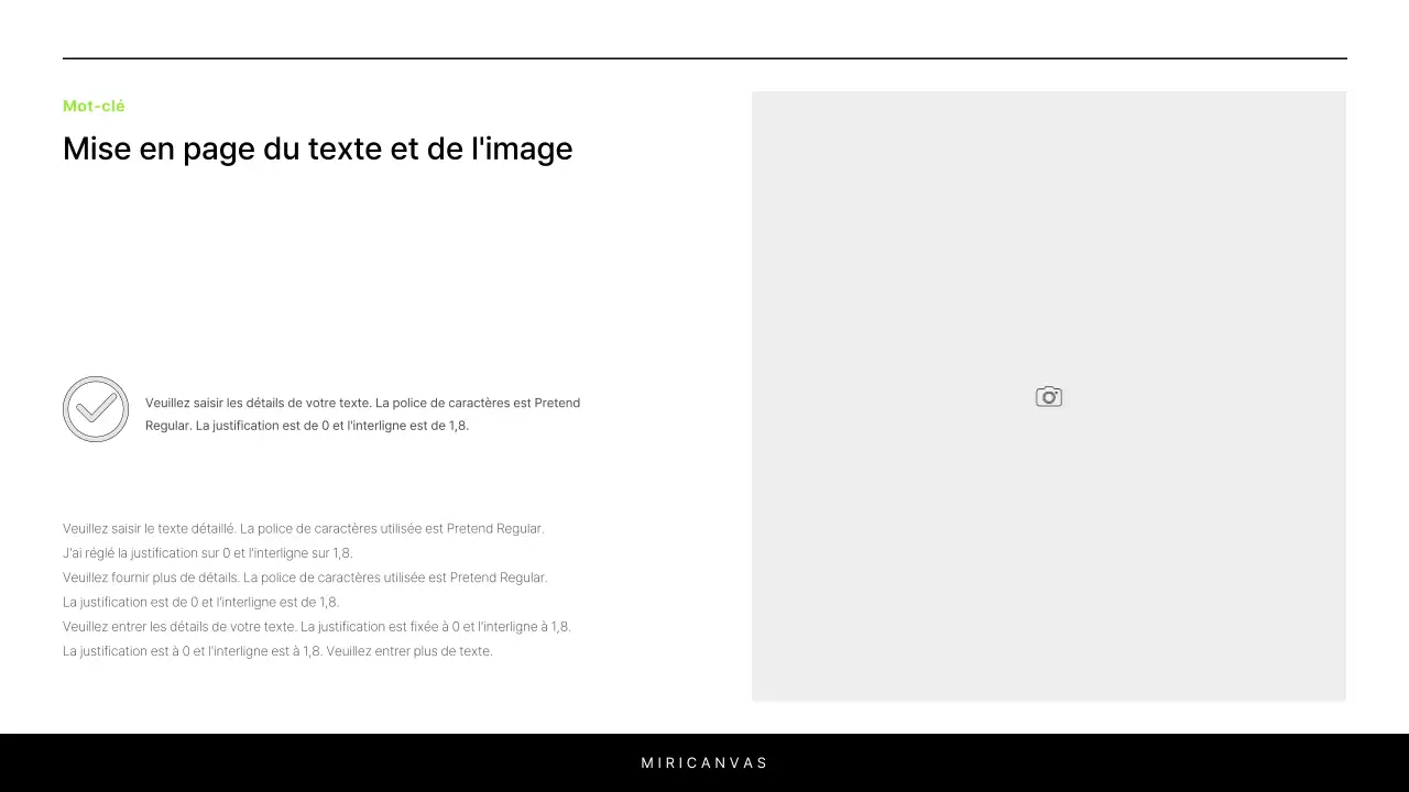 Un simple rapport blanc et chartreuse pour introduire un projet
