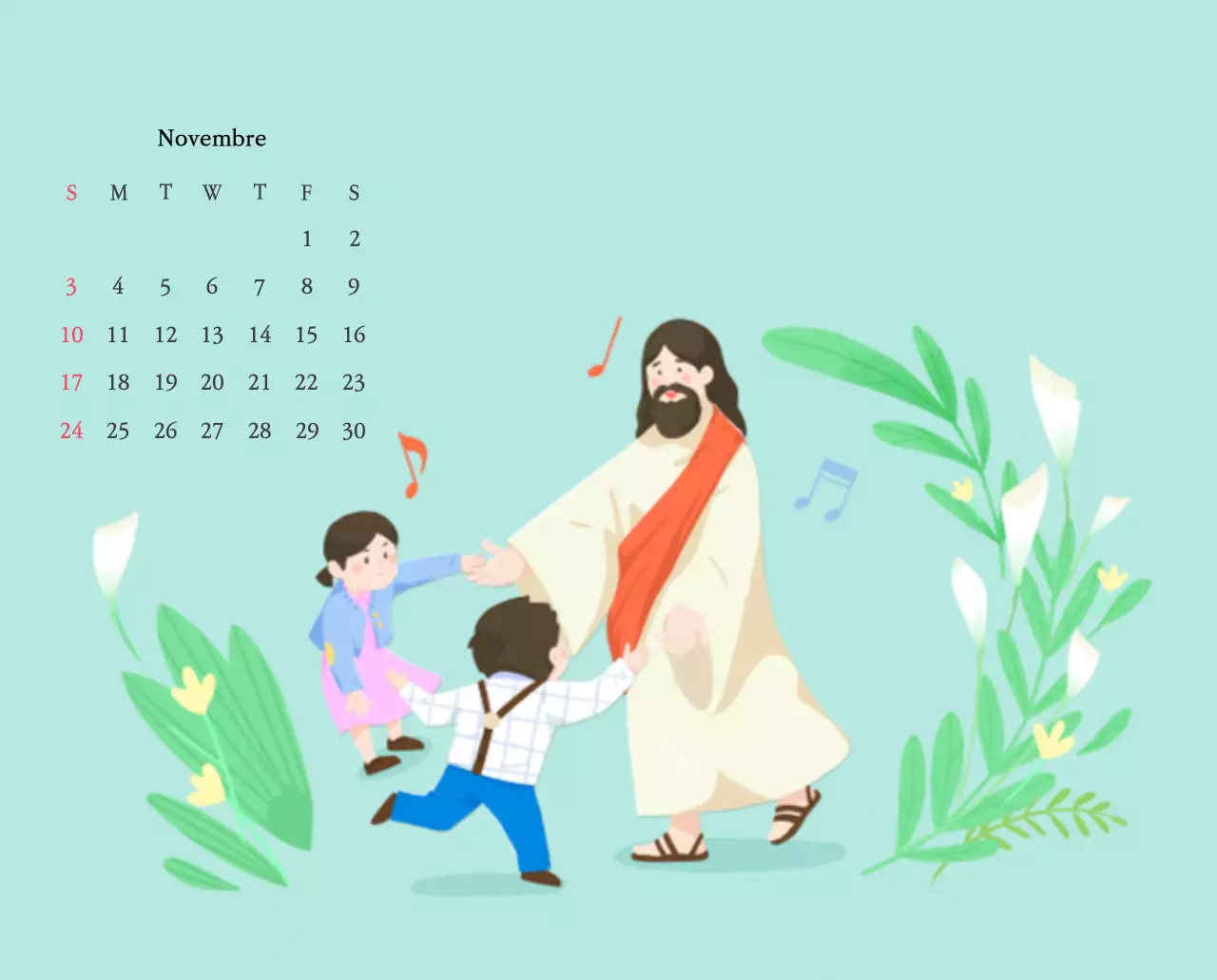 Chiese con simpatiche illustrazioni dai colori caldi