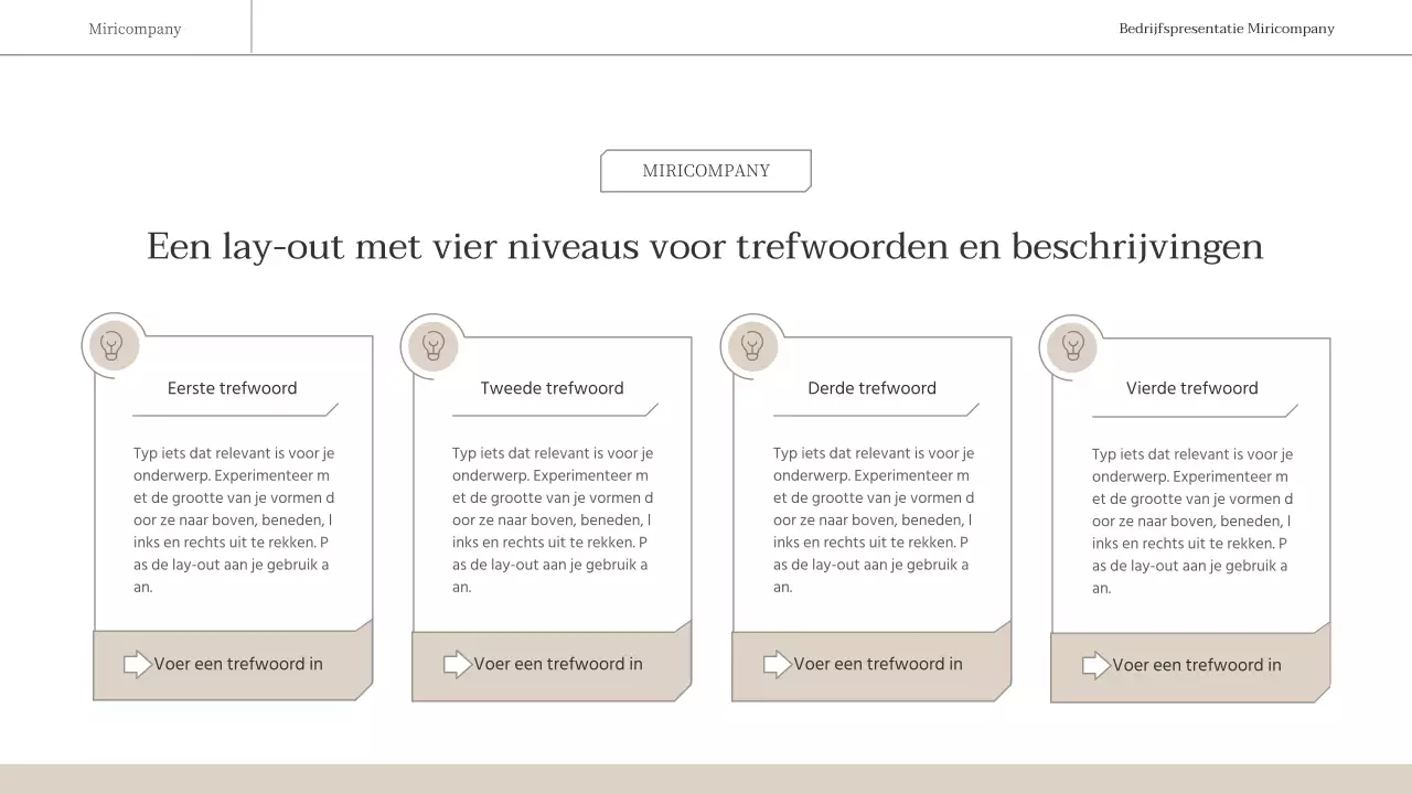 Een eenvoudig, emotioneel zakelijk rapport in bruin en wit