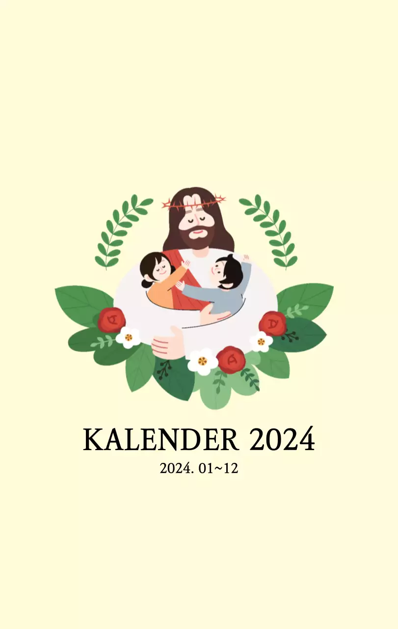 Kerken met schattige illustraties in warme kleuren