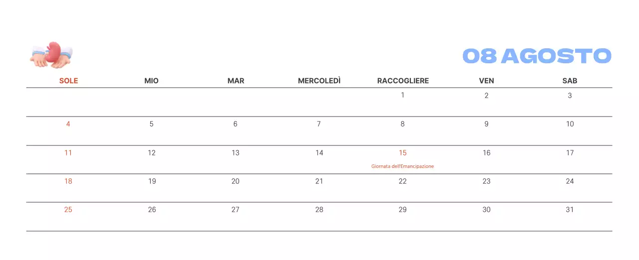 Un ospedale festivo con illustrazioni a tema salute e famiglia e accenti colorati