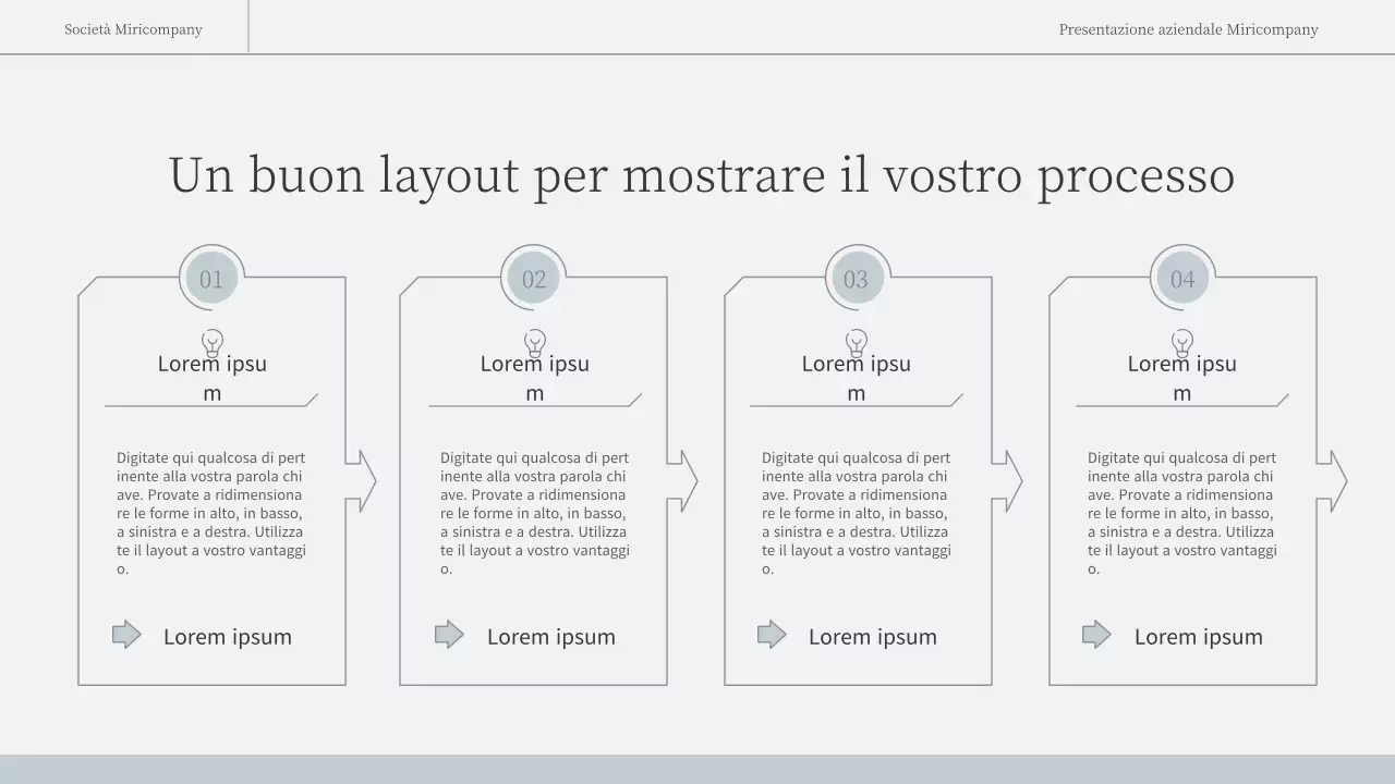 Una relazione d'affari semplice ed emozionale in azzurro e bianco
