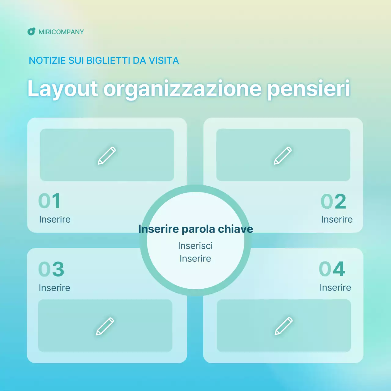 Una semplice guida alla newsletter aziendale in azzurro e menta