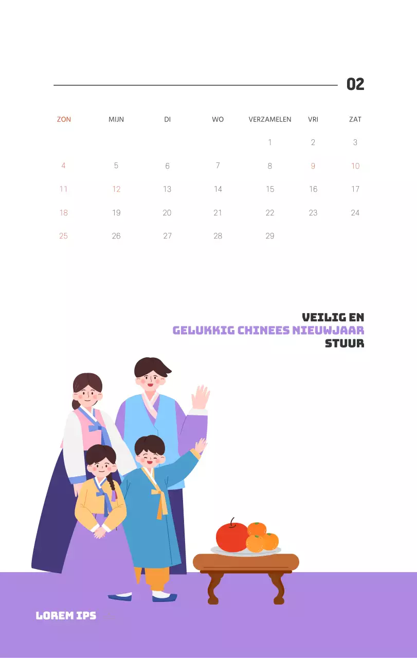 Een feestelijk ziekenhuis met illustraties met gezondheids- en gezinsthema's en kleurrijke accenten