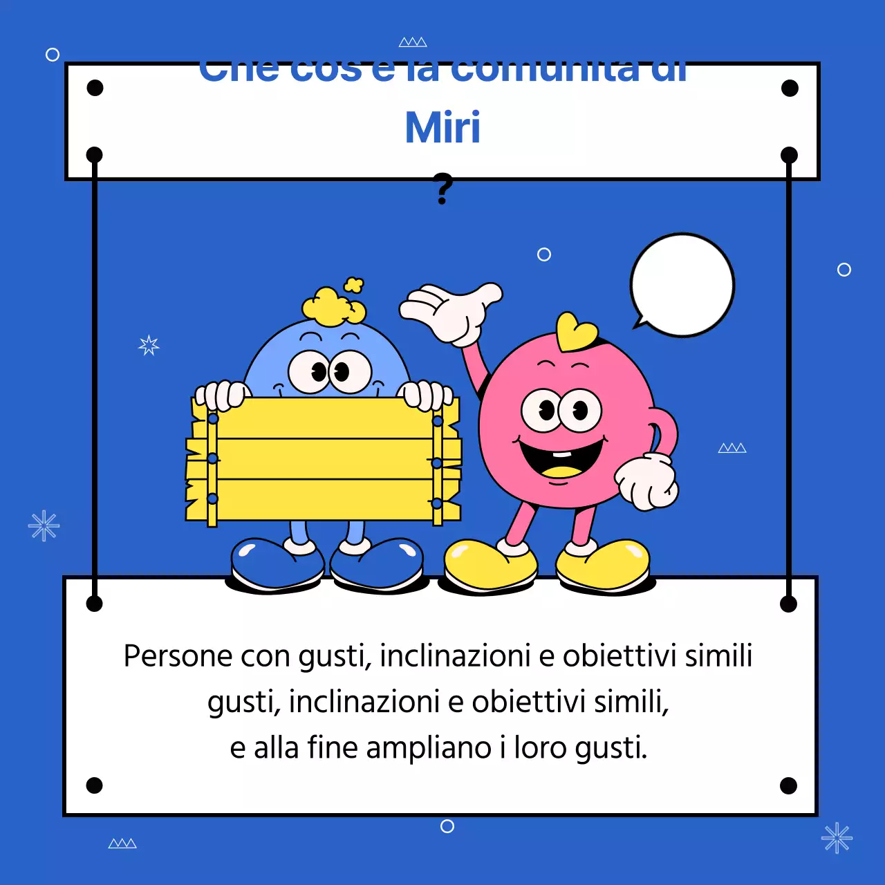 Guida alla comunità di condivisione del gusto semplice di Blue