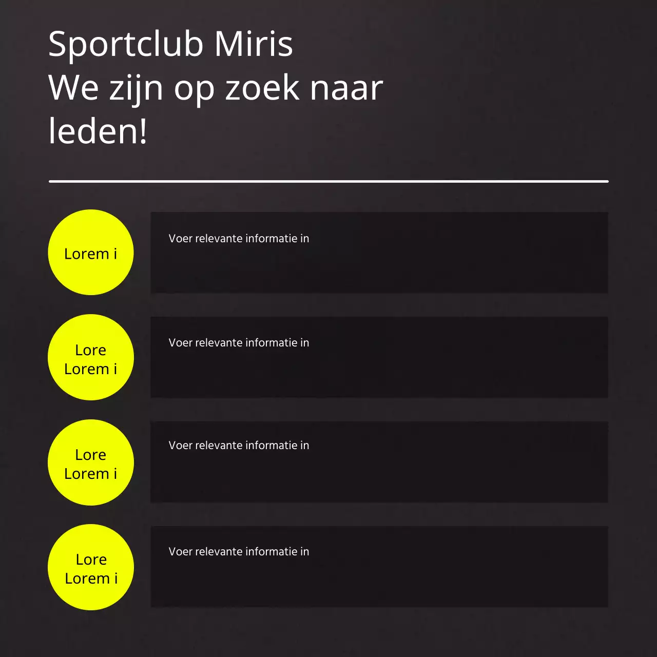 Sportwerving promoten in de zwart-gele trend