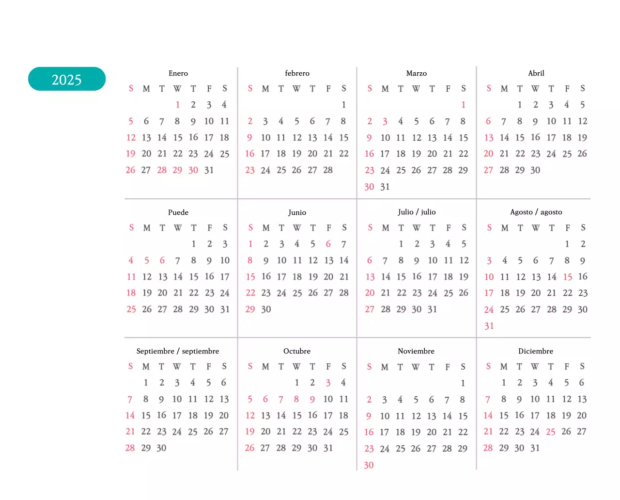 Iglesias con simpáticas ilustraciones en colores cálidos