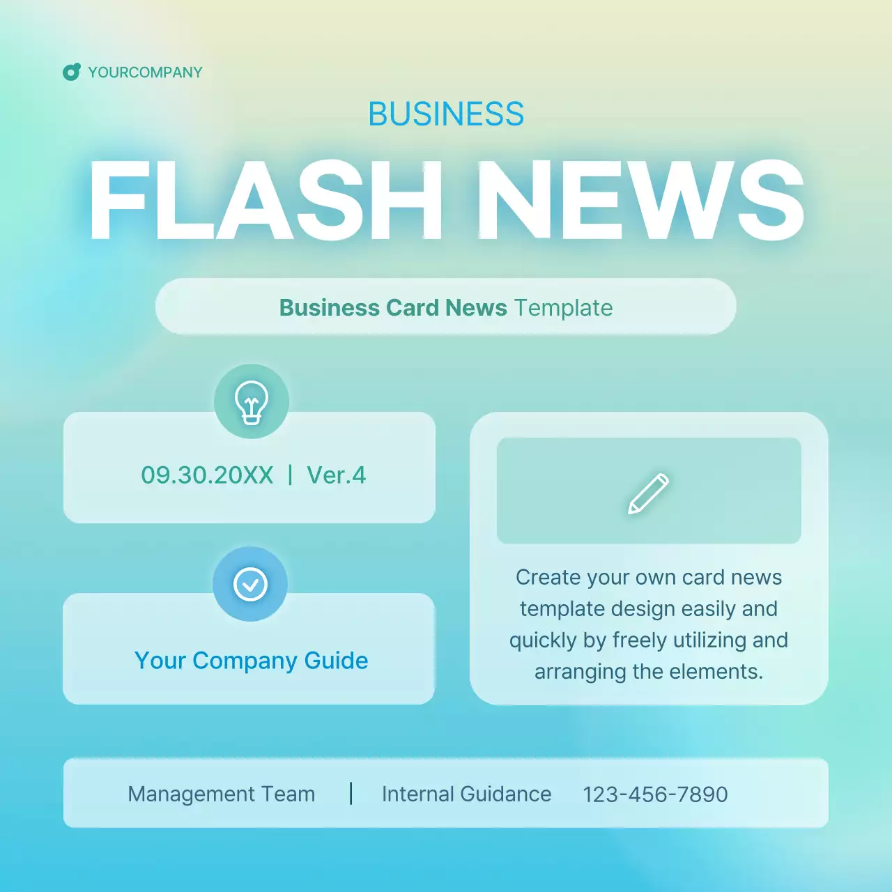 Blue Modern Business News Instagram Carousel