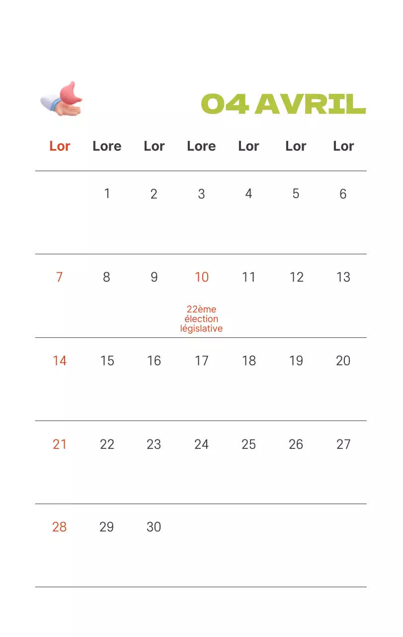 Un hôpital festif avec des illustrations sur le thème de la santé et de la famille et des accents colorés.