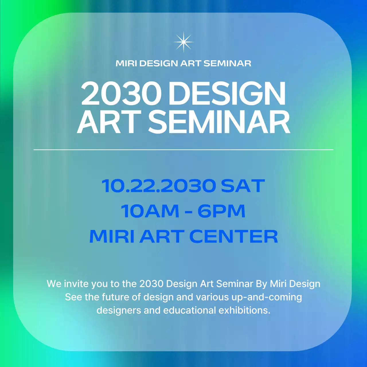 Green Modern Design Seminar Instagram Carousel