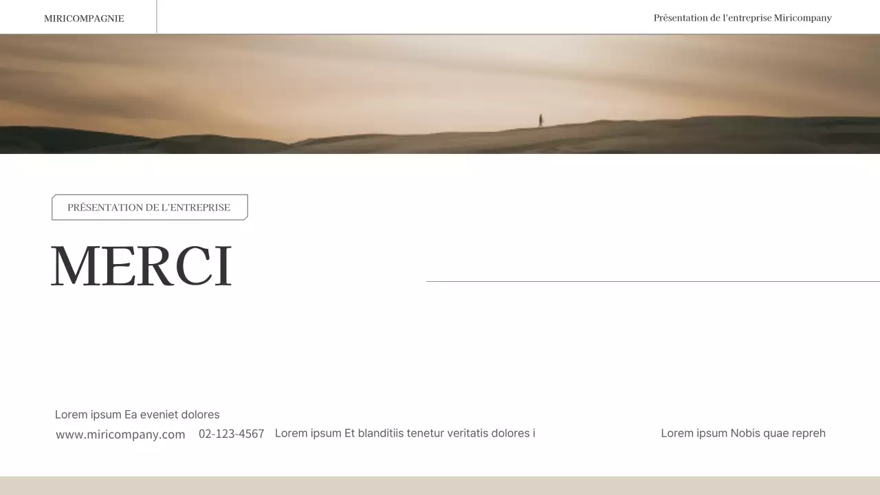 Un rapport d'activité simple et émotionnel en brun et blanc