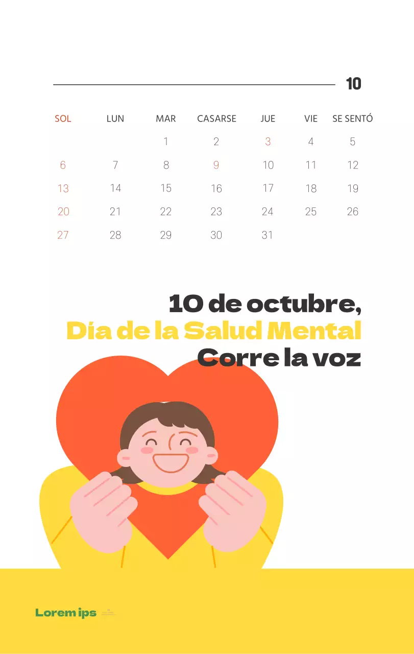 Un hospital festivo con ilustraciones de temática sanitaria y familiar y acentos de color