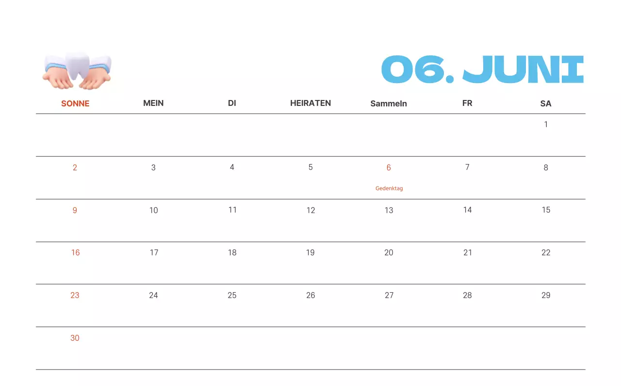 Ein festliches Krankenhaus mit Illustrationen zum Thema Gesundheit und Familie und farbenfrohen Akzenten