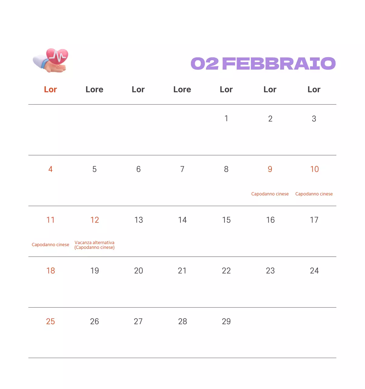 Un ospedale festivo con illustrazioni a tema salute e famiglia e accenti colorati