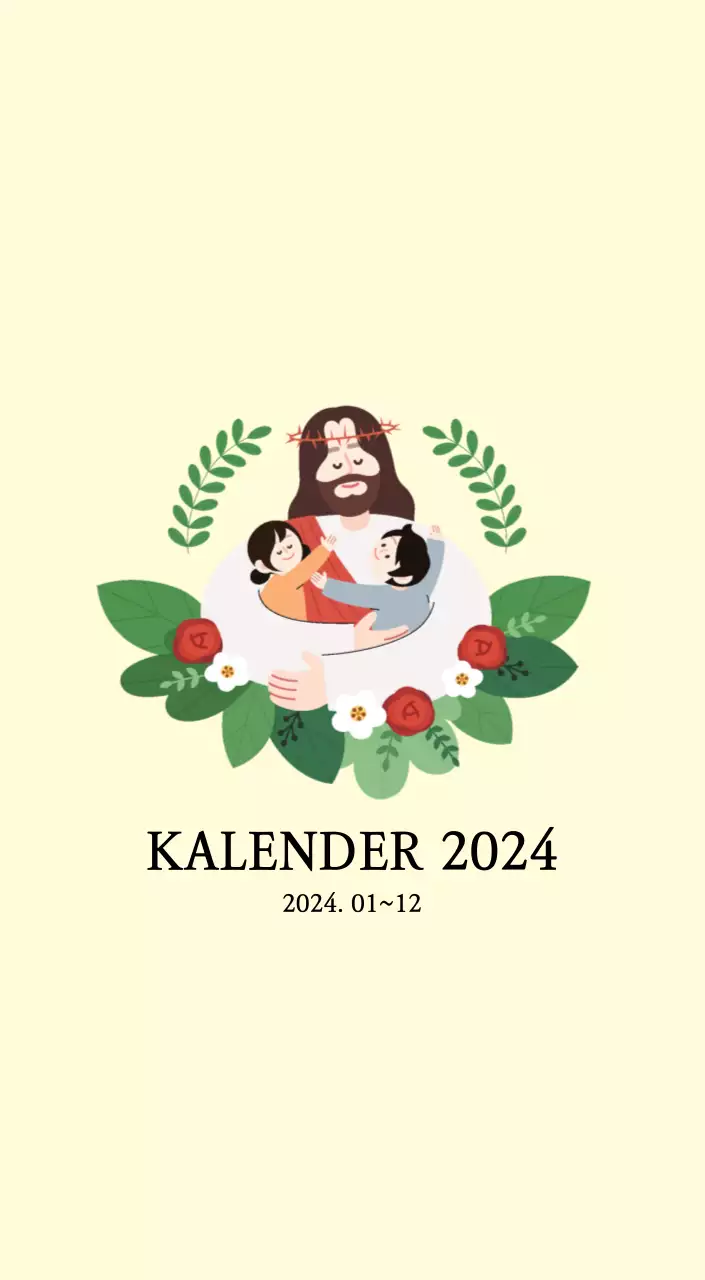 Kerken met schattige illustraties in warme kleuren