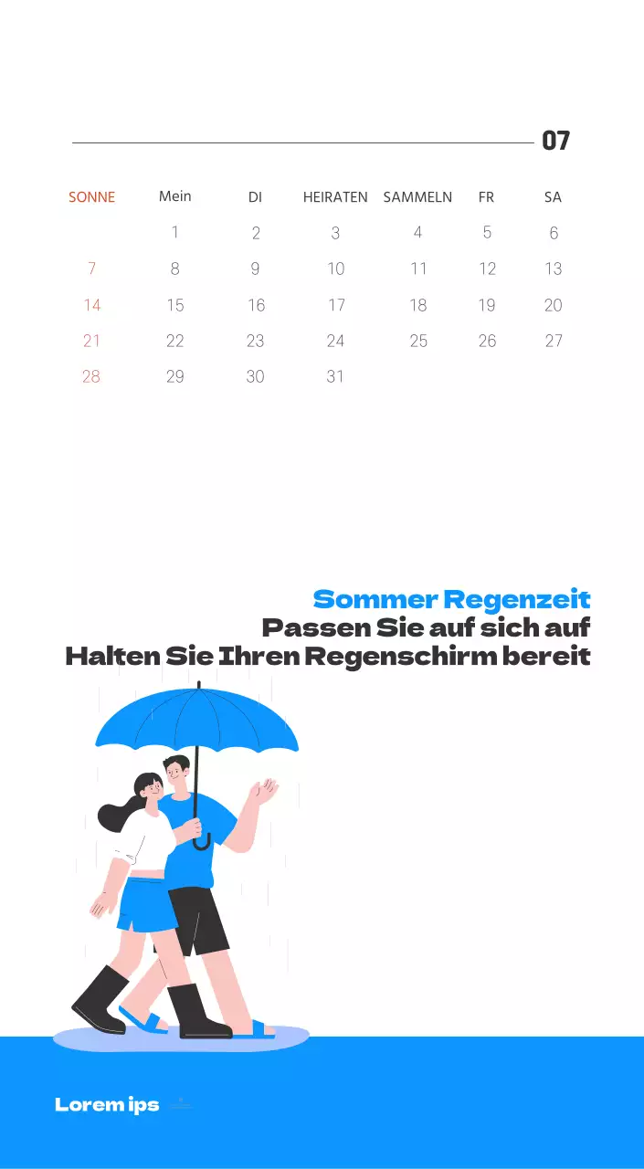 Ein festliches Krankenhaus mit Illustrationen zum Thema Gesundheit und Familie und farbenfrohen Akzenten
