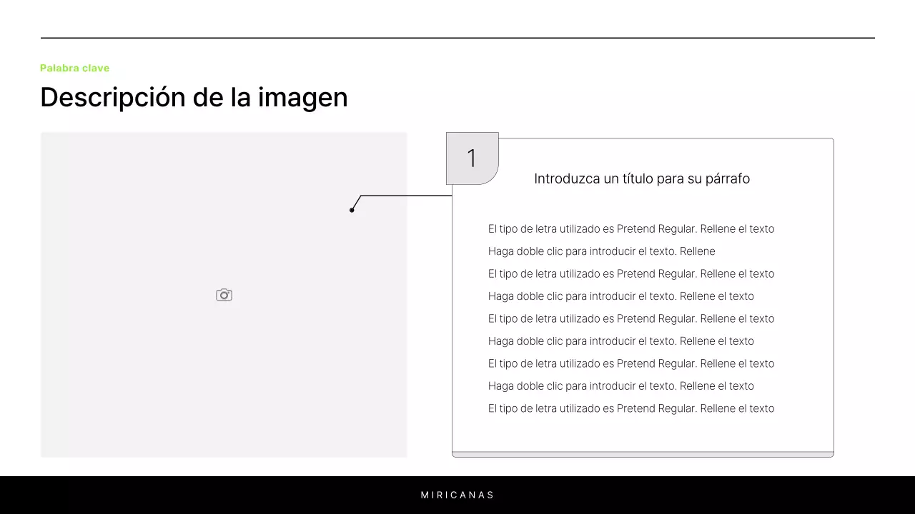 Un sencillo informe en blanco y chartreuse para presentar un proyecto