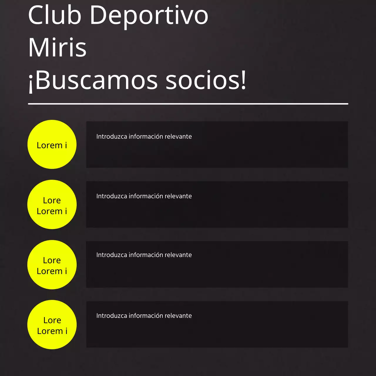 Promover la contratación deportiva en la tendencia negra y amarilla