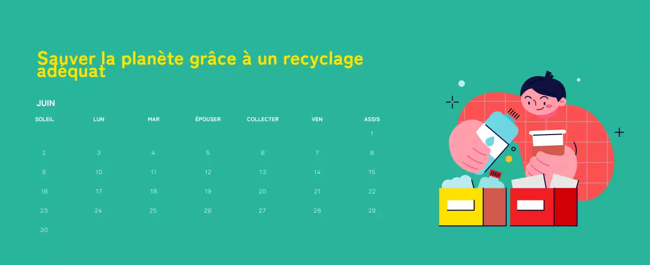 Célébration des fêtes de fin d'année avec des illustrations colorées de l'homme et de la planète.