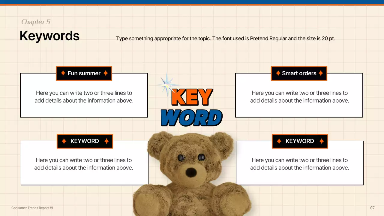 Blue Trendy Consumer Report Presentation