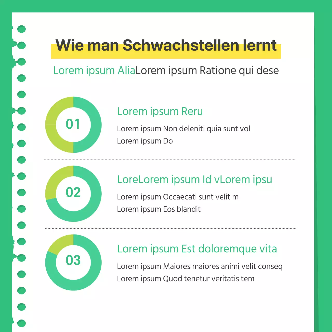 Ein Leitfaden zur Vorbereitung auf einen einfachen grünen und gelben Übungstest