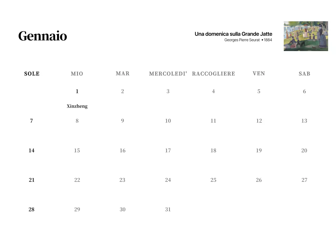 Un capolavoro semplice e classico in nero e grigio