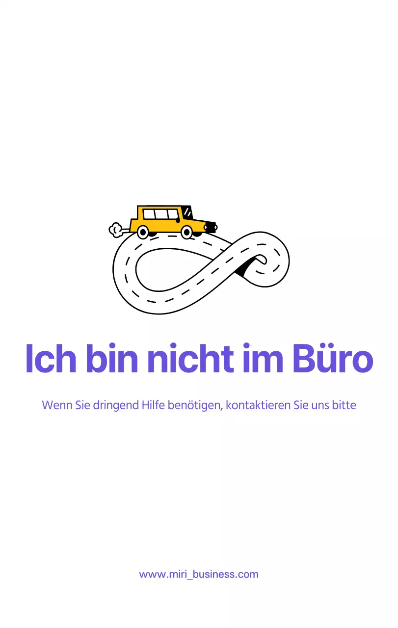 Saubere Linie Illustration auf einem lila Hintergrund