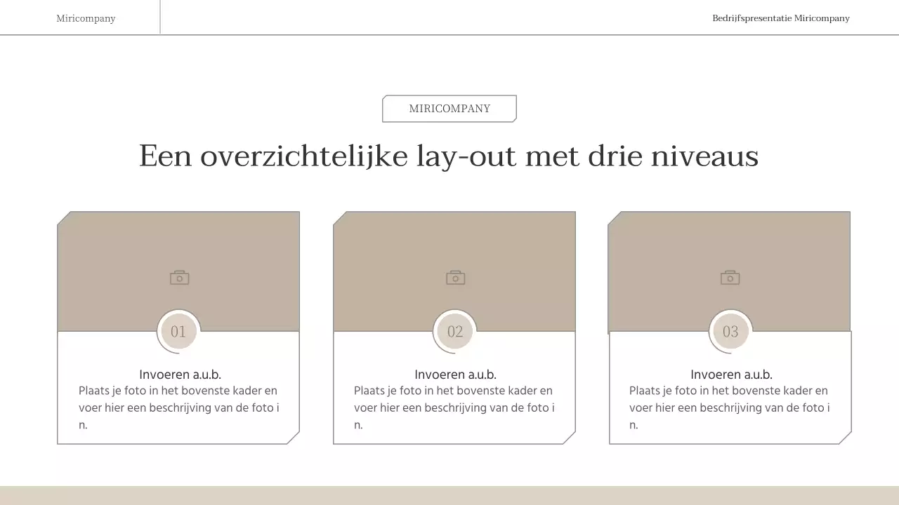 Een eenvoudig, emotioneel zakelijk rapport in bruin en wit
