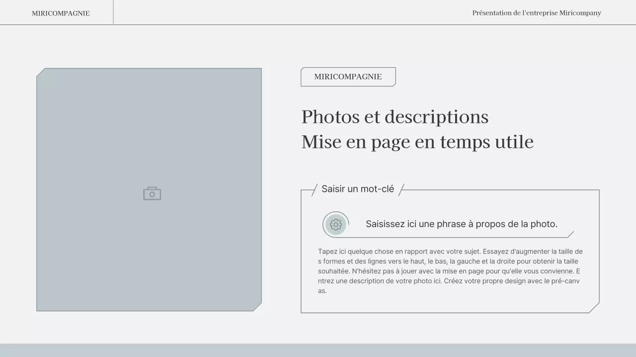 Un rapport d'activité simple et émotionnel en bleu clair et blanc