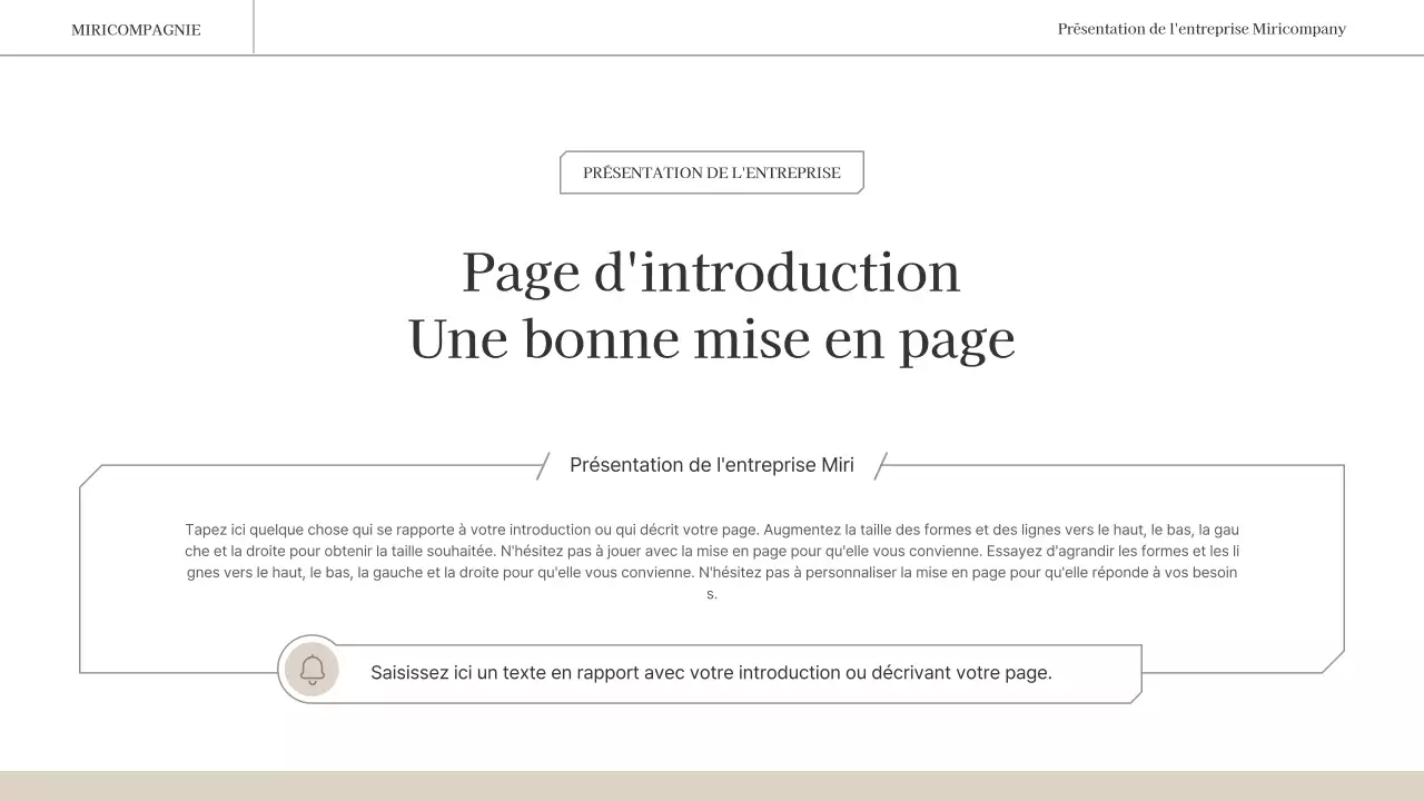 Un rapport d'activité simple et émotionnel en brun et blanc