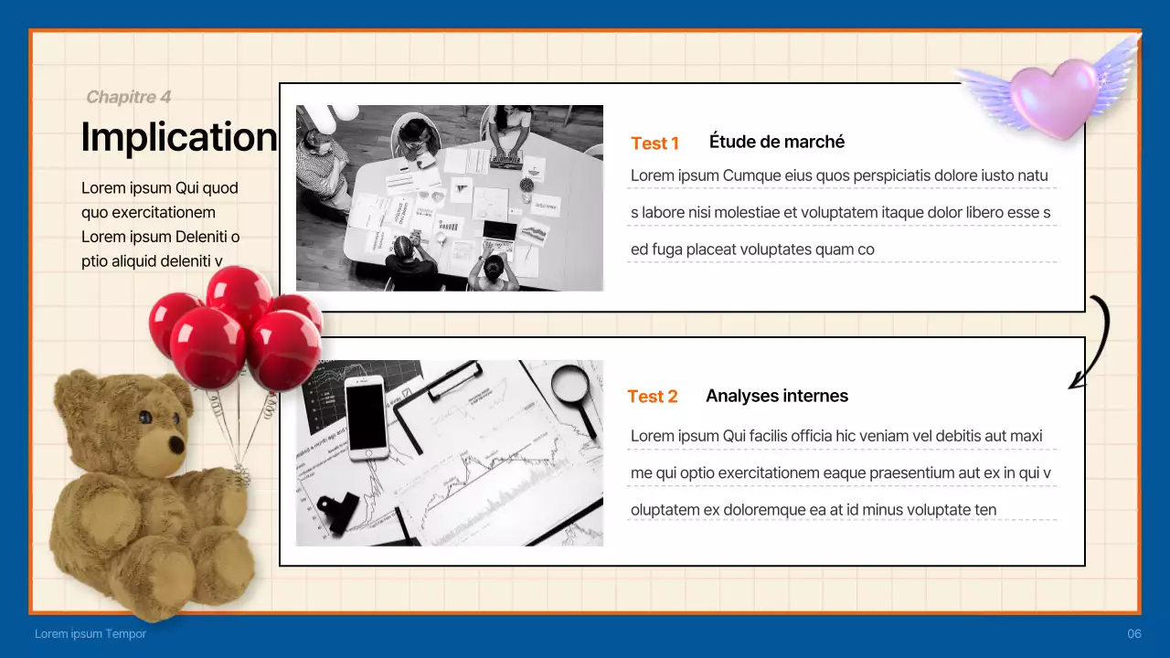 Rapport sur les tendances de consommation en bleu et orange